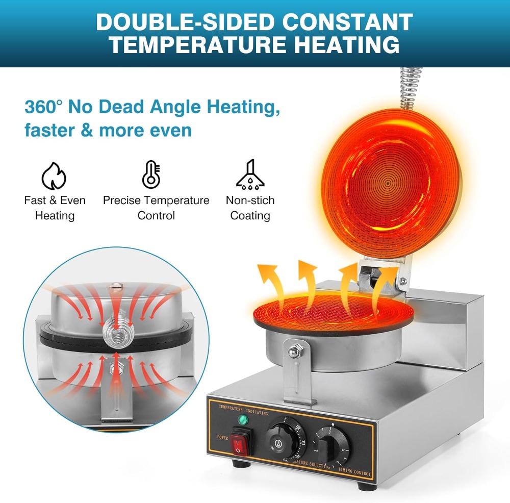 1200W Commercial Waffle Cone M - Waffle Cone Maker ulasan dan harga