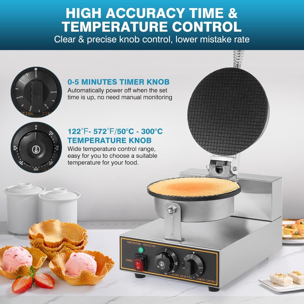1200W Commercial Waffle Cone M - Waffle Cone Maker ulasan dan harga