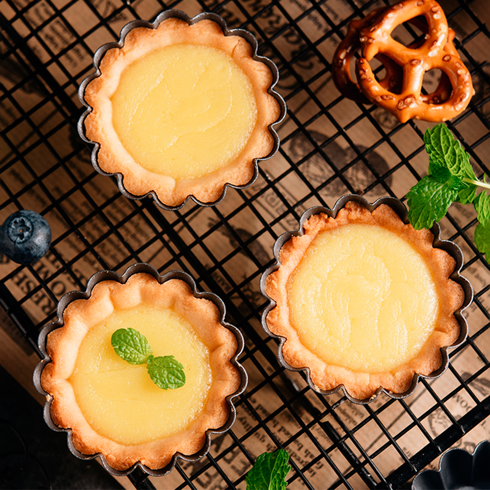 12Pcs Pan Mold Tart Quiche Fla - Egg Waffle Pan ulasan dan harga