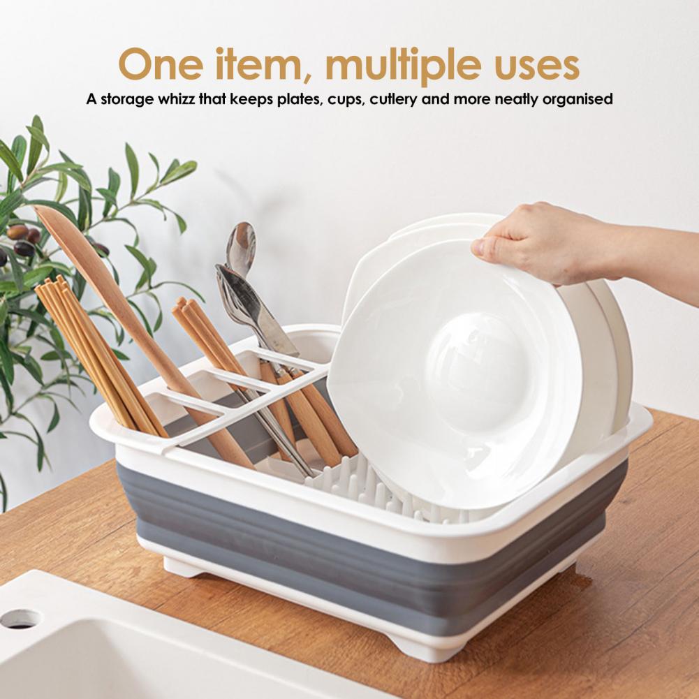 Foldable Dish Drying Rack with - Dim Sum Basket ulasan dan harga