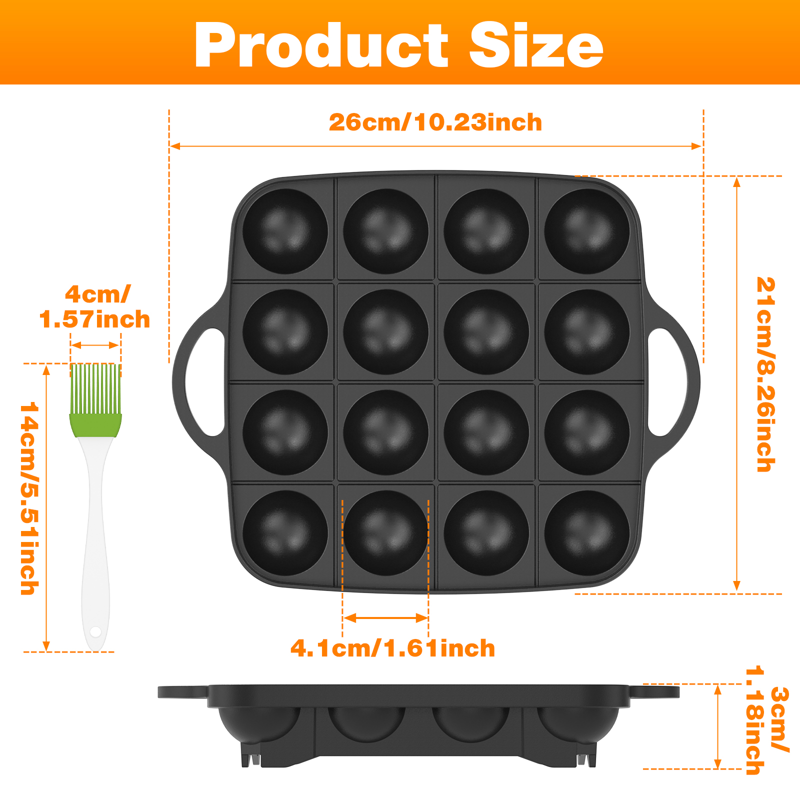 Takoyaki Pan 16 Hole Octopus B - Takoyaki Grill Plate ulasan dan harga
