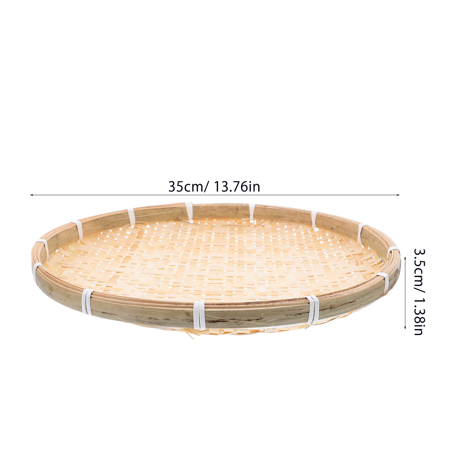 35Cm Round Bamboo Sieve Basket - Dim Sum Basket ulasan dan harga