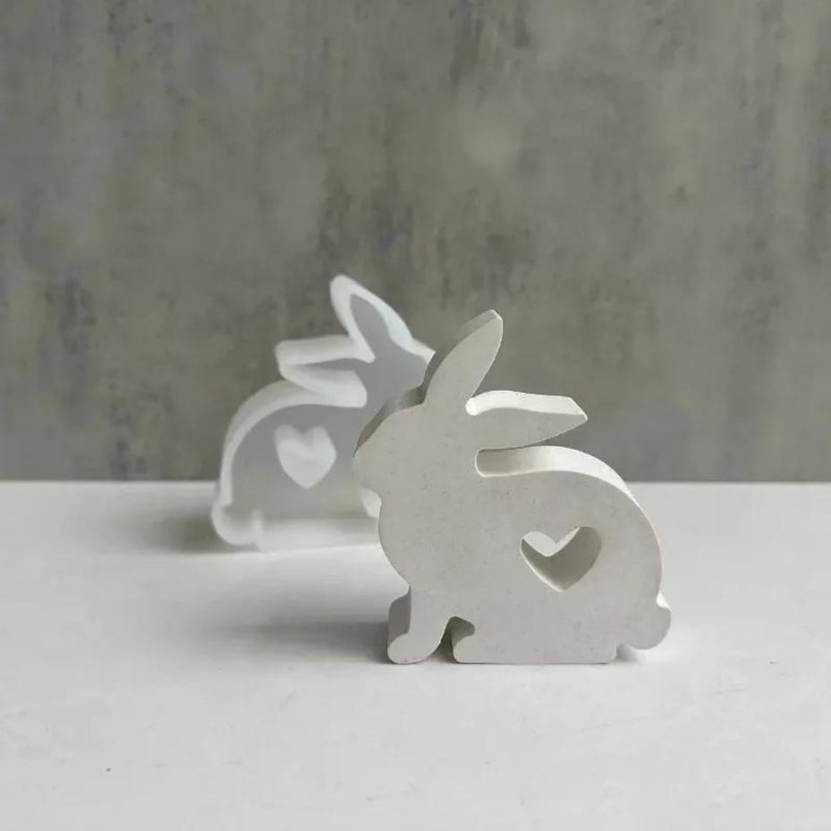 1Pcs Heart Shaped Bunny Silico - Bunny Cake Mold ulasan dan harga