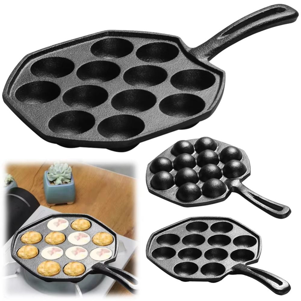 12 Holes Octopus Baking Mold C - Takoyaki Grill Plate ulasan dan harga