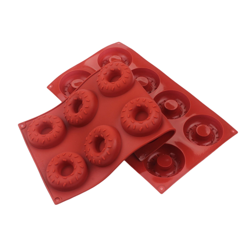 8 Hole Silicone Donut Mold Wit - Donut Mold Silicone ulasan dan harga