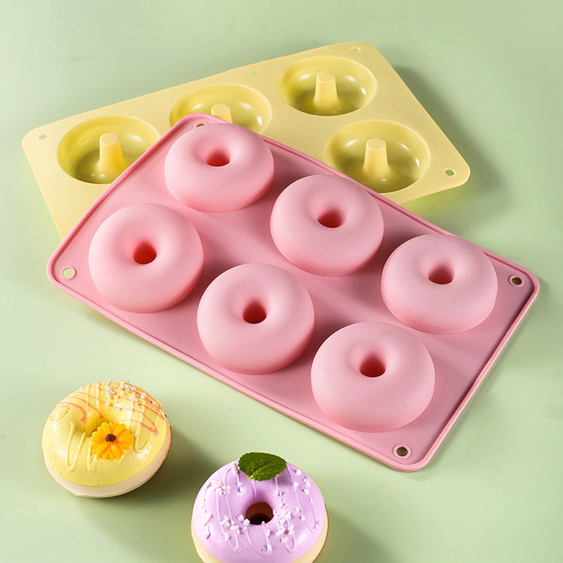6 Donut Cake Silicone Molds Ki - Donut Mold Silicone ulasan dan harga
