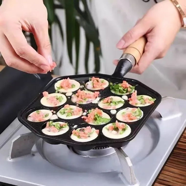 Induction Iron Home Cast Gift  - Takoyaki Grill Plate ulasan dan harga