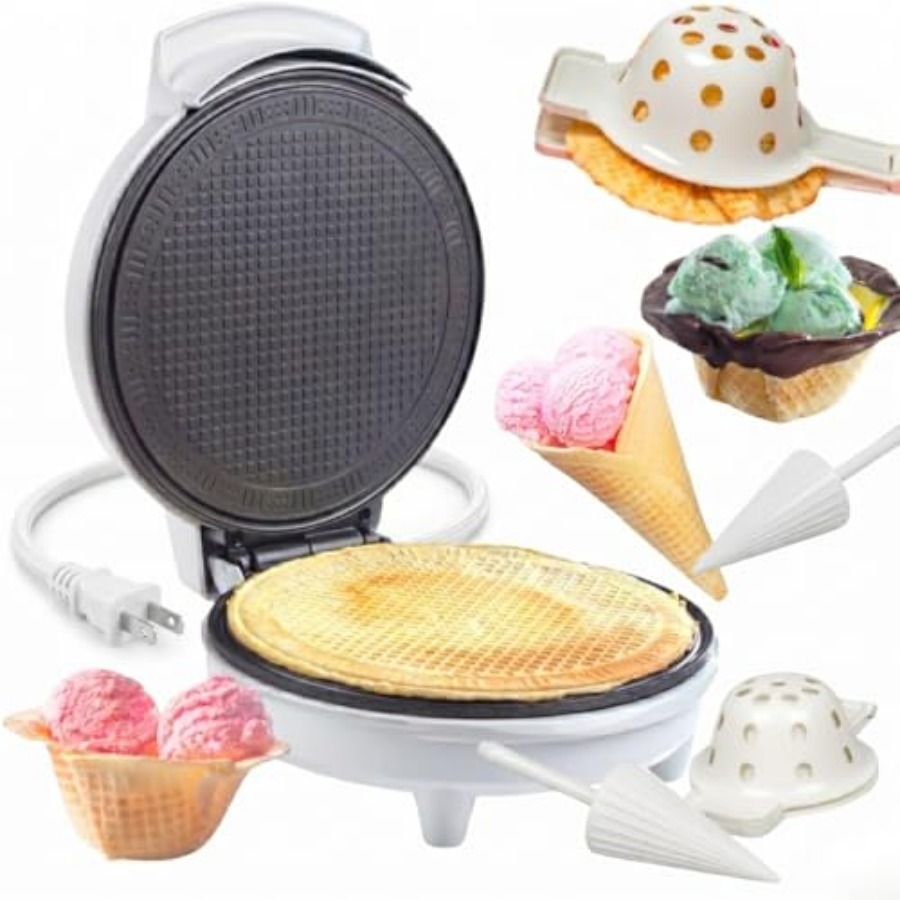 Waffle Cone and Ice Cream Bowl - Waffle Cone Maker ulasan dan harga