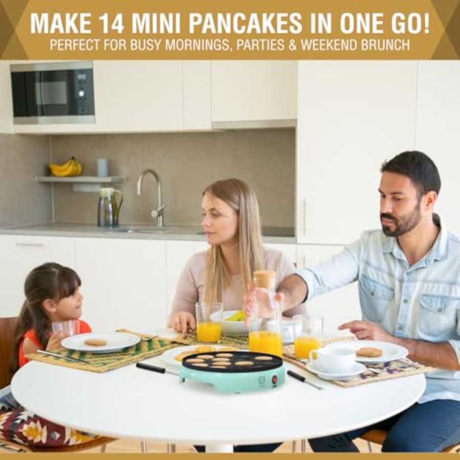 Mini Pancake Maker 14-Hole Ele - Mini Pancake Griddle ulasan dan harga