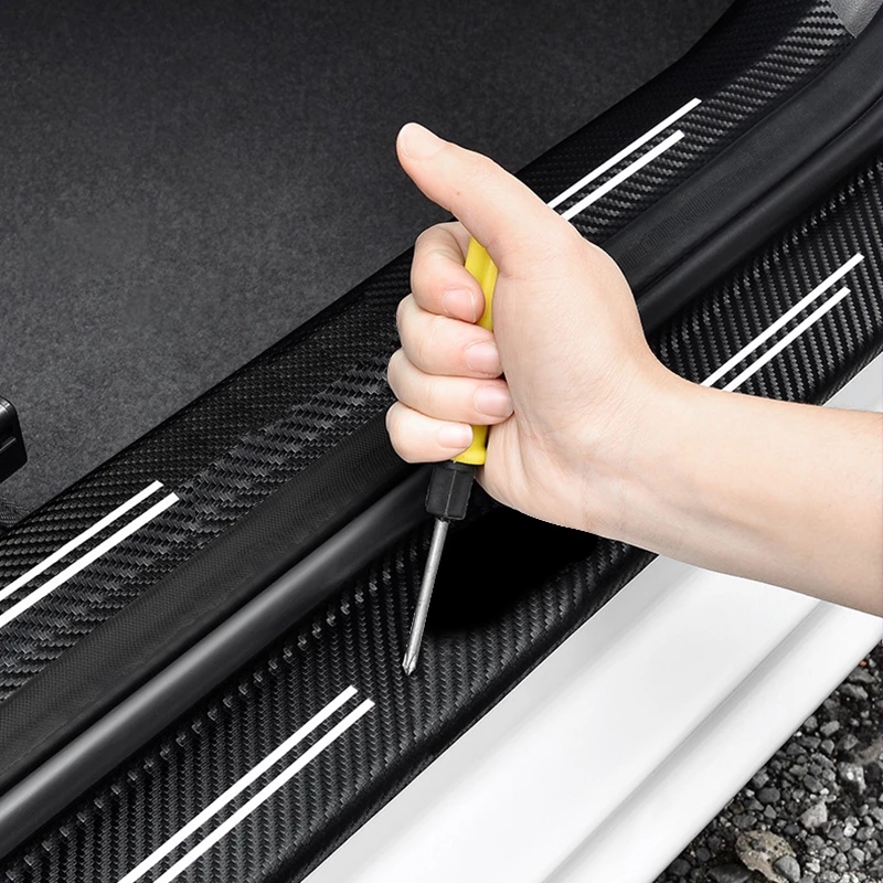 Car Door Sills Scuff Plate Thr - Crepe Pan Carbon ulasan dan harga